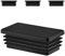 EMFA Lamellenstopfen 45x25 mm für Rechteckrohr – Schwarz Kunststoff Rechteckstopfen 25x45 – Endkappen Rohrstopfen 4,5x2,5 cm - 4 Stück