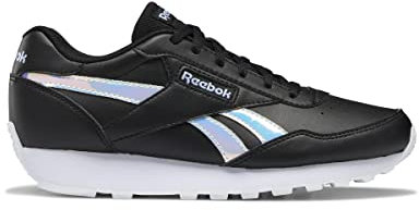 Reebok Femme Course de Rembobin Basket, Core Black Chaussures Blanc Lilas Glow, 38.5 EU
