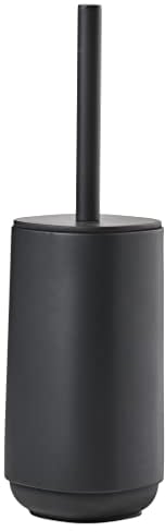 ZONE DENMARK Time Bathroom Toilet Brush Diameter 10.5 cm Height 36 cm Black, Concrete/ABS, 10,5 x 10,5 x 36 cm
