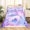Homewish Meerjungfrau Bettwäsche 135x200 Kinder,Rosa Lila Fischschuppen Bettbezug für Mädchen Teenager,Kunte Seetier Bettwäsche Set,Koralle Algen Ombre Pastell Prinzessinnen Schlafzimmerdekor,2 Stück