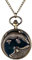 Avaner Taschenuhr mit Kette Krokodil Analoge Quarz Taschenuhr mit Arabische Ziffern Pocket Watch für Frauen Männer