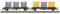TRIX H0 24161 H0 Behälter-Transportwagen-Paar Laabs der DB