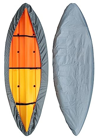 doorslay Kayak Cover Waterproof UV Resistant Kayak Cover Outdoor Kayak Storage Dust Cover for Boat Kayak Canoe SUP Paddleboard (DGY-M)