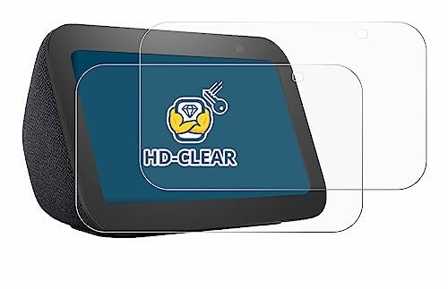 BROTECT 2 Stück Schutzfolie für Amazon Echo Show 5 (3. Gen.) Displayschutz Folie Made in Germany, Ultra-Klar