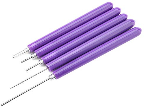 Papierperlenroller mit Schlitzen, 12er-Pack, Papier-Quilling-Werkzeuge, Schlitz-Set, 16 X 6 X 1, Multifunktional, 5 Stück, Verschiedene Größen, Quilling-Schlitz-Werkzeuge,