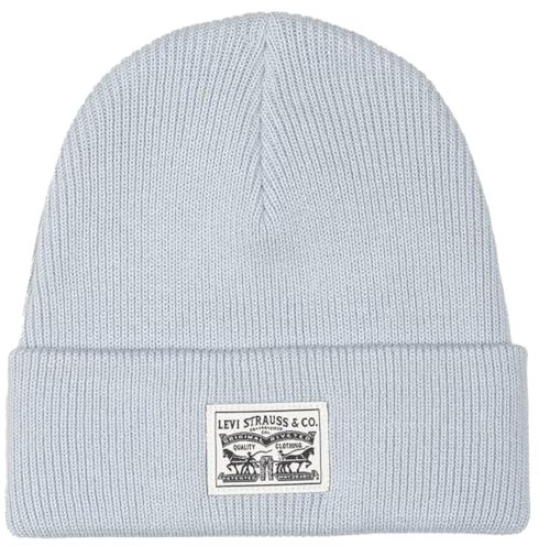 Levi's Damen Backpatch Beanie, Light Blue, UN