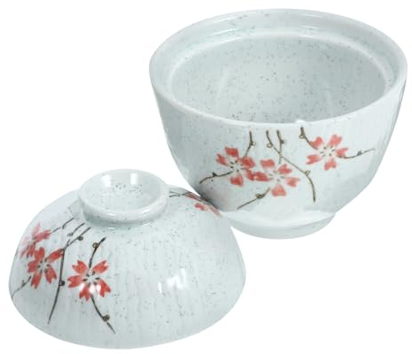 Zerodeko 4 Sätze Schmortopf aus Keramik Instant-Ramen-Schüssel japanische Reis- und Suppenschüsseln Ramenschalen Suppentasse aus Keramik Geschirr aus Keramik Glaskugel Tasse Schüssel