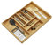 ORGA-BOX BAMBOU Range-couverts avec 7 compartiments pour tiroirs de cuisine Wellmann et Alno dans une armoire de 80 cm