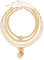CYWQ 4pcs Layered Gold Necklaces for Women, Chunky Herringbone Paperclip Chain Necklace for Teen Girls, Retro Coin Medallion Pendant (Gold)