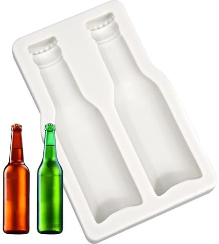 Lpitoy Bierflasche Silikonform Fondant Kuchen Dekorieren Form DIY Backwerkzeug Für Die Herstellung Von Schokolade Süßigkeiten Kerze Seife Fondant Küche Backzubehör