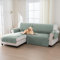 BellaHills 100% Wasserdicht Sofabezug Ecksofa l Form(205cm) Sofa Überzug Couchbezug Eckcouch Sofaschutz Sofaschoner rutschfest Sofabezüge, Lilienkissen