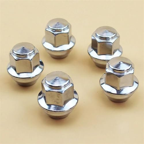 Dadi Dei Bulloni Ruote Compatibile Con Ford Per Focus MK3 MK2 Per Mondeo Per Kuga Per Ecosport M12 * 1.5 5PCS Accessori Auto Ruota Lug Nuts Mozzo Ruota Pneumatico Vite Bullone
