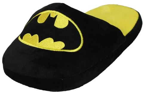 SAM's SAMs Hausschuhe Superhelden, Batman - Schwarz Gelb, 41/43, MX1