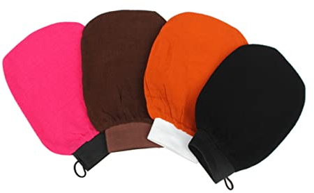 4 Pezzi Esfolianti per Bagno e Doccia Rayon Misti Scrub per Morta e Rimozione Impurità per Sauna e Profonda Della Colore Casuale