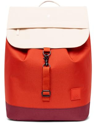 Lefrik SCOUT Rucksack - Ihr bester Freund mit Metallverschluss - 100 % recyceltes Polyester - 40 x 30 x 16 cm - 500 g, Kirschblock, M
