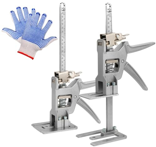 OJTOJT 2 Werkzeugheber mit 200 kg Tragkraft, für Türen Möbel und Platten | Mit Langsam und Schnell Hebefunktion, Tragfähigkeit, Hebewerkzeuge für Türen, Möbel, Schrank, Board-Heber