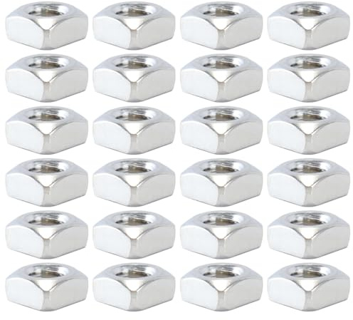Gutol 25 tuercas cuadradas deslizantes de acero inoxidable M8 para unir tornillos o pernos con elementos de madera