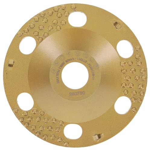 PRODIAMANT Diamant-Schleiftopf 130 mm x 25 mm gold – Universal für Beton & Estrich – Für Betonschleifer – Bohrung 25 mm – Schleifteller