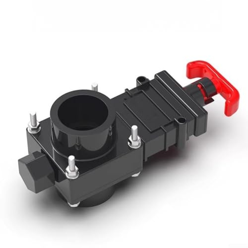 Valvola a saracinesca per fognature camper, valvola di chiusura con tappo a prova di perdite, valvola per tubo di scarico di tipo a tiro per roulotte, per camper, WC e sistema di acque reflue (40 mm)