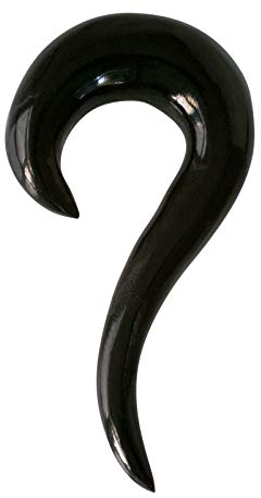 Fly Style Piercing Ohr Expander aus Horn - Dehnschnecke Dehnspirale Dehnungsschnecke Dehnsichel, Grösse:6 mm