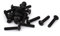 sourcing map 8# -32 x 3/4 UNC 10.9 Acier alliage vis tête hexagonale Noir 20 Pcs