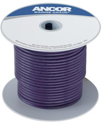Ancor 639 – 104710 Marine Grade Cable Main, Color Purple, 2.08 MM², 30.5 M