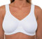 Womens High Impact Sports Bra Underwired Plus Size Sports Bra Large Bosom Bra White 44 G