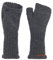 KNIT FACTORY - Cleo Handstulpen - Fingerlose Handschuhe - Gestrickte Handschuhe für Winter - Damen Handstulpen aus Wolle - Hochwertige Qualität - Anthrazit