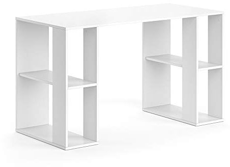 Vicco Schreibtisch Arian, Arbeitstisch für das Büro, Weiß, 130 x 60 cm