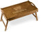 Maverton Vassoio da Colazione a Letto Personalizzato - Tavolino Pieghevole in Legno con Manici - Colore Marrone Chiaro - Incisione Laser - 50 x 30 cm - regalo donna - Principessa