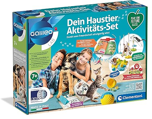 Galileo Lab Dein Haustier Aktivitäts-Set - Spiel für Kinder ab 7 Jahren & ihr Haustier - Inkl. Handbuch, Tagebuch & Rezepte für Leckerlies, 59310 von Clementoni
