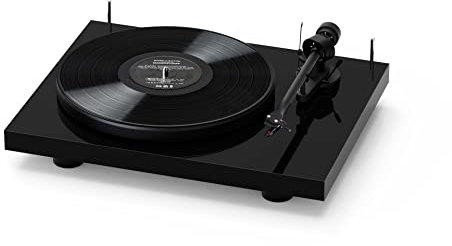 Pro-Ject Debut III Phono SB - Tocadiscos con Ortofon OM5e, color negro brillante
