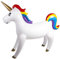 BARGAINS-GALORE Inflatable Blow Up Unicorn - 135Cm Large Fantasy Horse | Ideal Xmas Gift For Girls & Unicorn Lovers | Pool Party, Party Bag Filler, Beach, Swimming Toy