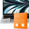 UPPERCASE GhostShield Premium Palm Rest Protector Skin Cover Set, Kratz- und Verschleißschutz, kompatibel mit MacBook Air 13 Zoll 2022 2024 mit M2 M3, A2681 A3113, Silber