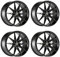 4x Schmidt Felgen TwentyOne 8.5Jx19 ET45 5x114,3 GlossBlack kompatibel mit Hyundai Kona Typ OS, Tucson Typ NX4e