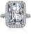 GemKing AY120002-S-W-WH-8 Starsgem pt950 18k solid gold ring platinum moissanite lab grown diamond eternity band ring lab-grown-diamond-rings