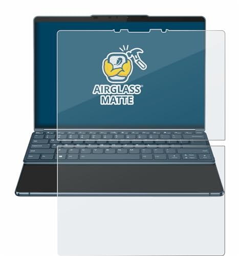 BROTECT Entspiegelungs Schutzglas für Lenovo Yoga Book 9i Gen 8 Schutzfolie Panzer Folie Glas Matt [Extrem Kratzfest 9H, Anti-Reflex]