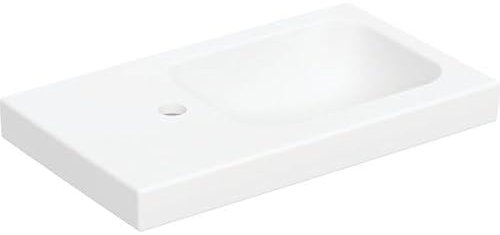 Geberit iCon Light Handwaschbecken, 53 cm x 31 cm, ohne Hahnloch, ohne Überlauf, Ablagefläche links, 501833, 501.833.JT.1, Farbe: Weiß