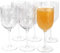 Yalin Lot de 6 verres à vin et à eau empilables incassables en plastique acrylique 355 ml Transparent 440 ml