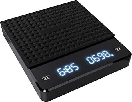 RORPOIR Coffee Scale Meal Prep Scale Kitchen Scales for Food Glass Measuring Jugs Digital Kitchen Scale Kitchen Baking Scale Timer Electronic Cooking Scale Coffee Beans Abs With Scale
