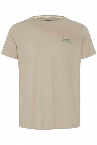 Blend Men's T-Shirt Crew Neck 100% Cotton Regular Fit, Crockery (161104), M