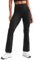CRZ YOGA Damen Butterluxe Yogahose Schlaghose High Waist Blickdicht Flared Leggings Bootcut Bootleg Soft Sporthose - 74cm Schwarz 38