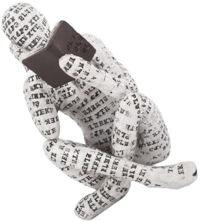 ZLXHDL Figuras decorativas, figura de mujer de lectura de resina, innovadora para mujer, adornos de estantería para decoración del hogar (A)