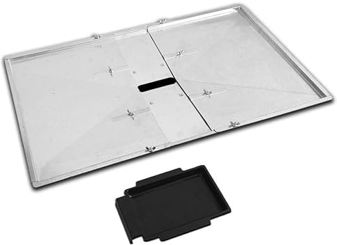 Nordic Bbq Store Verstellbare Fettschale (61–68,6 cm) für 3/4/5-Brenner-Grills von Biltema, Lucifer, Napolean, Landmann und anderen europäischen Marken, universeller Tropfpfannenersatz für Gasgrills