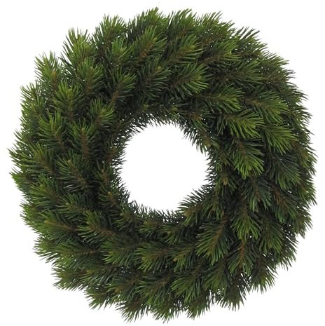 CREATIV green künstlicher Tannen-Kranz 38 cm I Weihnachtskranz mit 87 naturgetreuen Ästen I hochwertiger Tannen-Weihnachtskranz I Adventskranz künstlich I Türschmuck Weihnachtsdeko