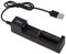 JSGHGDF Intelligenter USB-Akku mit 1 Steckplatz für 18650 14500 1634 wiederaufladbare Batterien