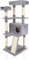 COZY PET Cat Tree Heavy Duty for Large Cats for Multiple Cats Big Cats Scratching Post Strong Climbing Frame Heavy and Stable Extra Thick Scratching Posts | CT20-Light Grey