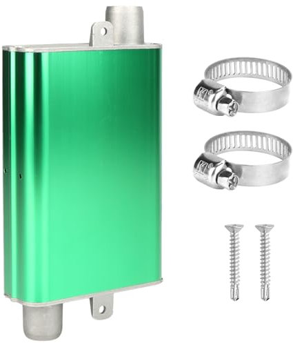 24mm Schalldämpfer, Standheizung Zubehör, Schalldämpfer für Notstromaggregat, Standheizung, Dieselheizung, für Eberspacher/Webasto (Grün)