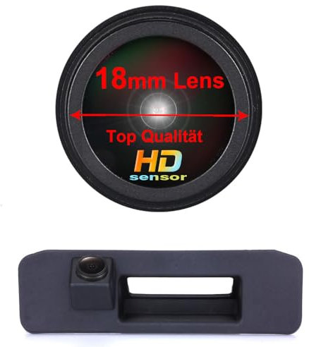 HD IP68 Kofferraumgriff Rückfahrkamera Kompatibel mit Mercedes-Benz C117/W205/R172/W172 W222/C180 C200 C220 C250 C280 C300D W204/CLA/T-Model/SLC/C43 C63 E43 E53/S63 S450 S560/V W Golf 6 AJ5 (LS8009)