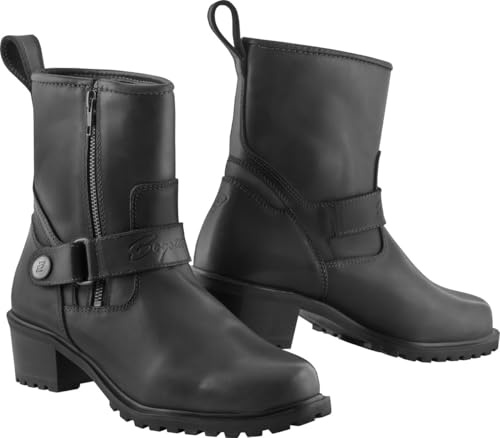 Bogotto Valencia wasserdichte Damen Motorrad Stiefel, schwarz, 40 | Wasserdicht